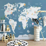 Carte du Monde en Papier Peint | Gaia Map