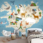 Papier Peint Islande pour Enfant | Gaia Map