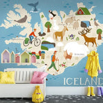 Papier Peint Islande pour Enfant | Gaia Map