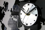 Horloge Carte du Monde <br/> Stickers