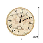 Horloge Carte du Monde <br/> Mappemonde