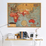 Poster Carte du Monde <br/> Historique