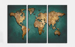 Carte du Monde Ancienne Grand Format